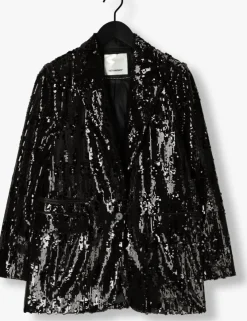 zwarte co'couture blazer club cc sequin blazer