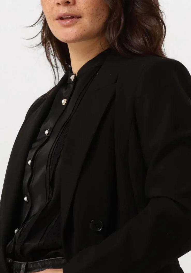 zwarte co'couture blazer vola double balzer