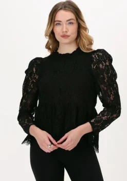 zwarte co'couture blouses winter lace blouse