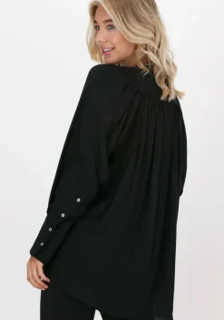 zwarte co'couture blouses calium volume shirt