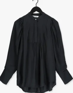 zwarte co'couture blouses calium volume shirt