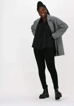 zwarte co'couture blouses calium volume shirt