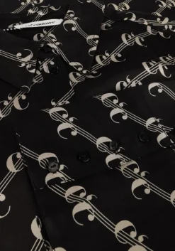 zwarte co'couture blouses logo oversized shirt