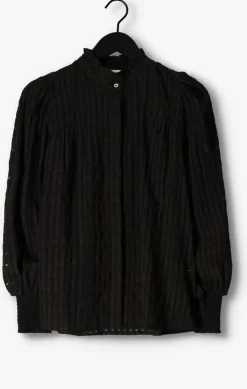 zwarte co'couture blouses petra crepe check shirt