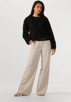 zwarte co'couture blouses shania fluffy blouse