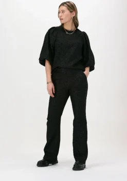 zwarte co'couture flared broek yoyo pants