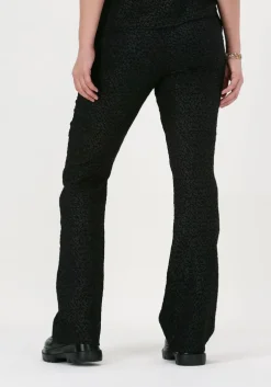 zwarte co'couture flared broek yoyo pants