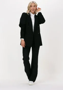 zwarte co'couture flared broek yoyo pants