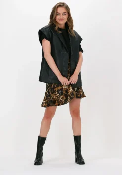 zwarte co'couture gilet harvie leather vest