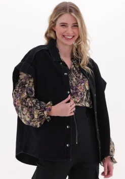 zwarte co'couture gilet vika denim vest