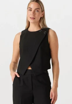 zwarte co'couture gilet volacc wrap vest