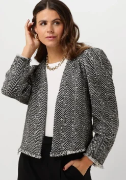 zwarte co'couture jack alvie boucle jacket