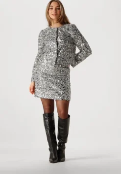 zwarte co'couture jack boucle cc sequin cocktail jacket