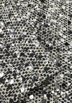 zwarte co'couture jack boucle cc sequin cocktail jacket