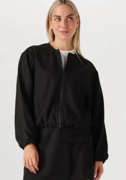 zwarte co'couture jack luna balloon zip jacket