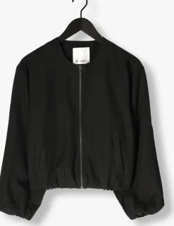 zwarte co'couture jack luna balloon zip jacket