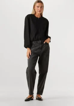 zwarte co'couture jack luna balloon zip jacket