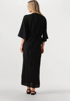 zwarte co'couture maxi jurk heracc knot dress