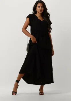 zwarte co'couture maxi jurk new sunrise dress