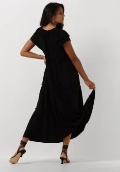 zwarte co'couture maxi jurk new sunrise dress