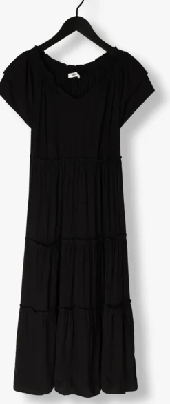 zwarte co'couture maxi jurk new sunrise dress