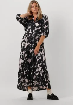 zwarte co'couture maxi jurk mary floor dress