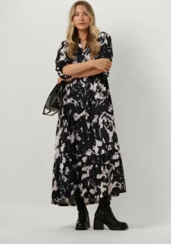 zwarte co'couture maxi jurk mary floor dress