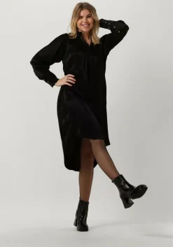 zwarte co'couture midi jurk harvey volume dress