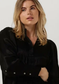 zwarte co'couture midi jurk harvey volume dress