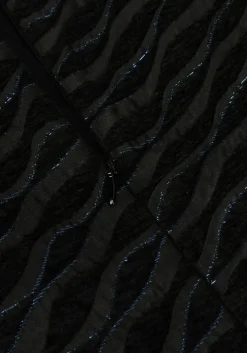 zwarte co'couture mini jurk zebra cc flock dress