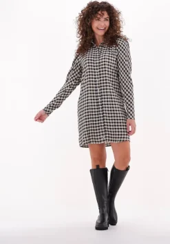 zwarte co'couture mini jurk juliana shirt dress