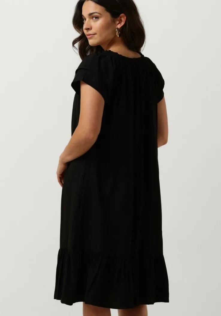 zwarte co'couture mini jurk sunrise cropped dress