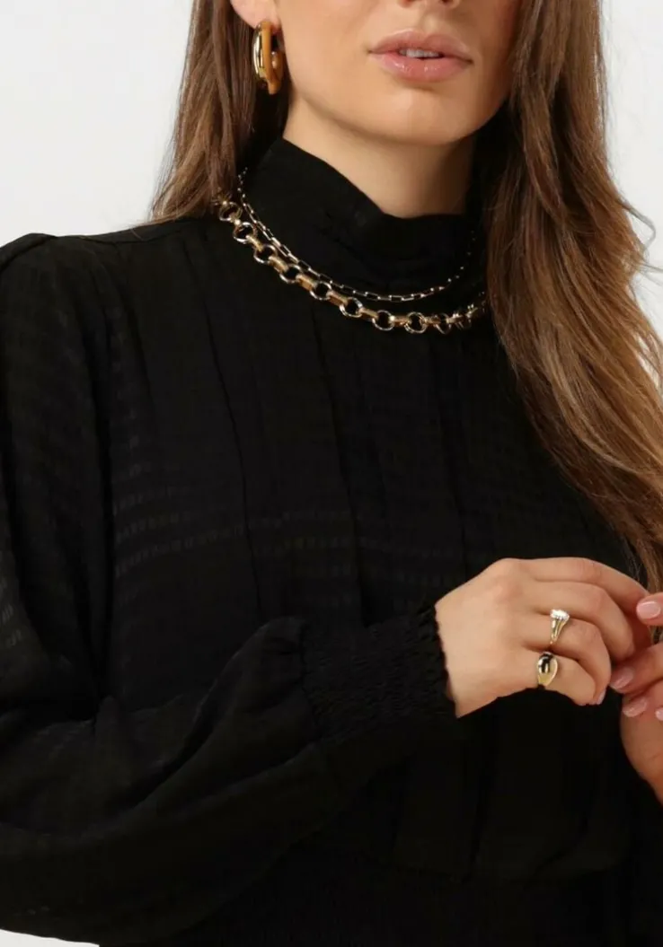 zwarte co'couture mini jurk margiecc dress