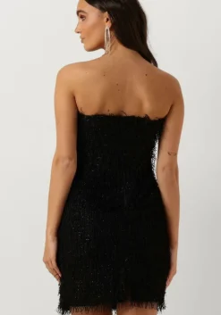 zwarte co'couture mini jurk gonzocc strap dress