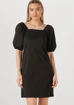 zwarte co'couture mini jurk sannacc knot dress