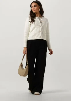 zwarte co'couture pantalon vola pleated long pant