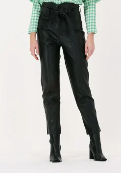 zwarte co'couture pantalon phoebe zora leather pant