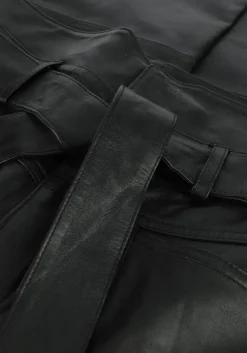 zwarte co'couture pantalon phoebe zora leather pant