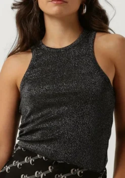 zwarte co'couture top sahara glitter tank top