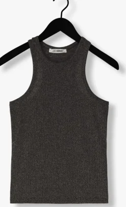 zwarte co'couture top sahara glitter tank top