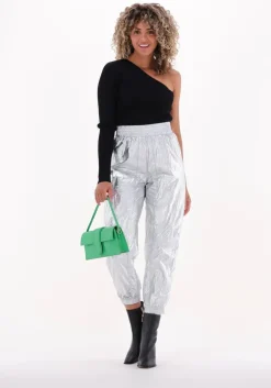 zwarte co'couture tops & t-shirts badu asym rib knit