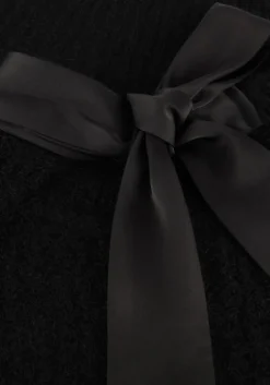 zwarte co'couture trui coralie bow rib knit
