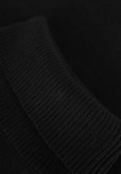 zwarte co'couture truien/vesten maja slit roll neck