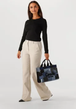 zwarte co'couture t-shirt granny embroidery longsleeve tee