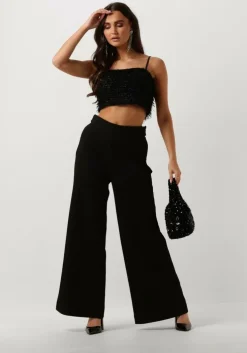 zwarte co'couture wijde broek hazelcc wide long pant