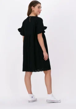 zwarte colourful rebel mini jurk rissey broderie anglaise babydoll dress