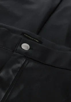 zwarte colourful rebel pantalon chloe fake leather star pants