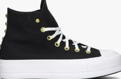 zwarte converse hoge sneakers chuck taylor all star lift platform