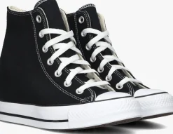 zwarte converse hoge sneakers chuck taylor all star wedge hi