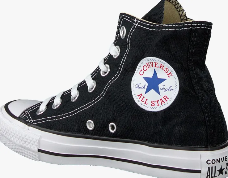 zwarte converse hoge sneakers chuck taylor all star hi dames
